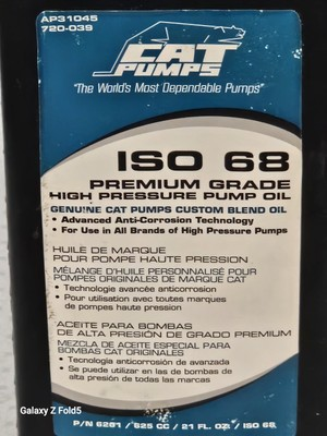 #ad #ad ISO 68 PREMIUM GRADE HIGH PRESSURE PUMP OIL GENUINE CAT PUMPS CUSTOM BLEND OIL $19.95