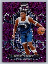 2023-24 Panini Mosaic #33 Anthony Edwards Fast Break Purple #/50