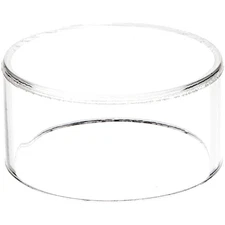 Plymor Clear Acrylic Round Cylinder Display Riser, 1.5" H x 3" D