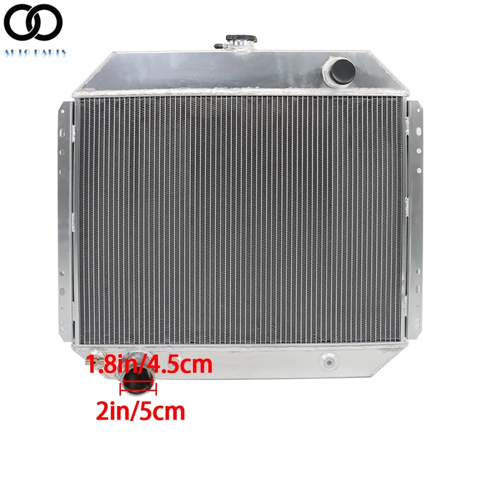 Radiador de 4 filas para Ford F100 F150 F250 F350 1966-1979 Bronco 302 351 400 460 V8 Foto 2 de 4