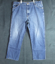 Vintage Dickies Jeans Mens 42 Blue Med Wash Straight Denim Workwear Rustic 90s