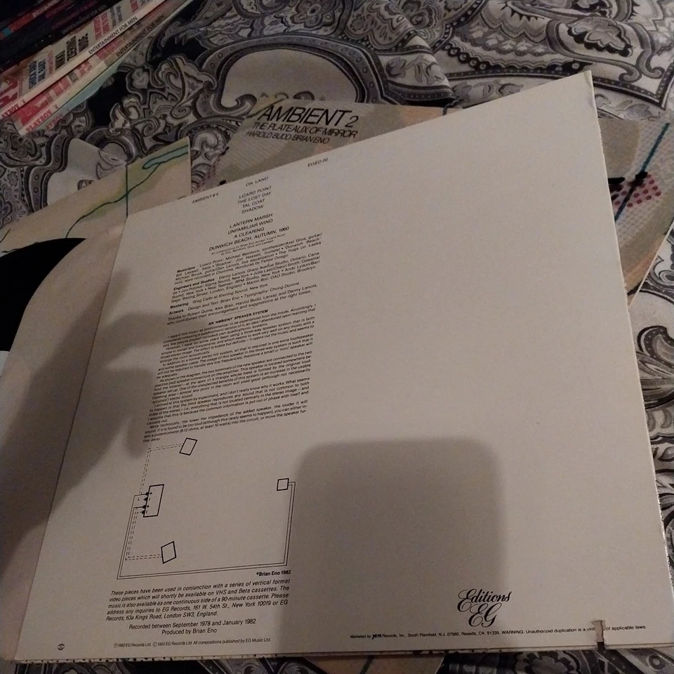 BRIAN ENO LP ON LAND AMBIENT 4 UK Record 1ST PRESS EX++ - Image 4 of 4