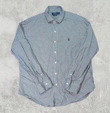 Ralph Lauren Men's Slim Fit Check Shirt - Black - Size XL