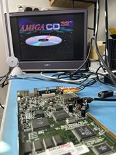 Amiga CD32 Mainboard repariert und neu gekappt voll funktionsf&auml;hig mit Testbericht