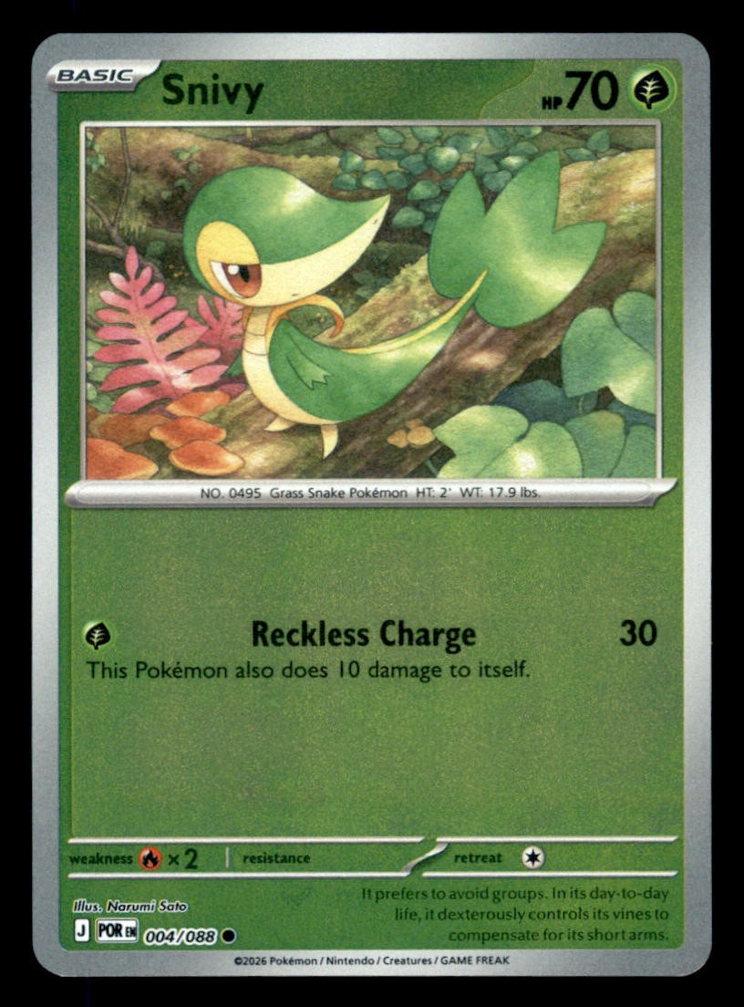 Snivy Normal Common ME03: Perfect Order 004/088 NM