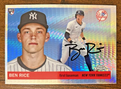 BEN RICE (RC) rookie - 2025 Topps Chrome Platinum Anniversary - Prizm Refractor