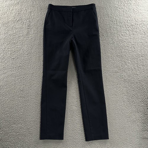 Pantalone donna Zara blu taglia 6 vita alta alla caviglia carriera misto cotone - Foto 1 di 18