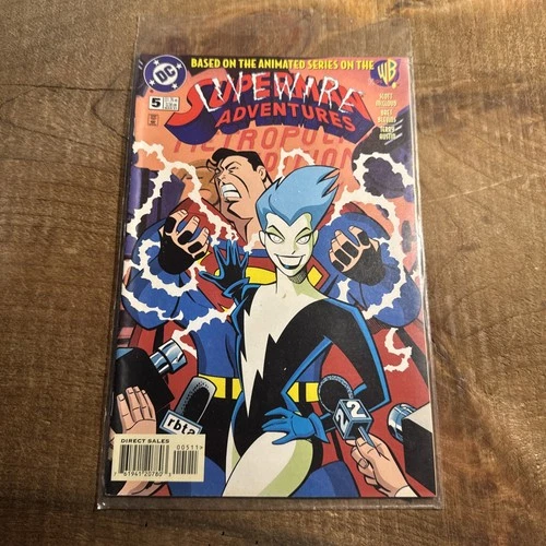 Vintage 1997 DC Comics Superman Adventures No. 5 Livewire First Appearance.