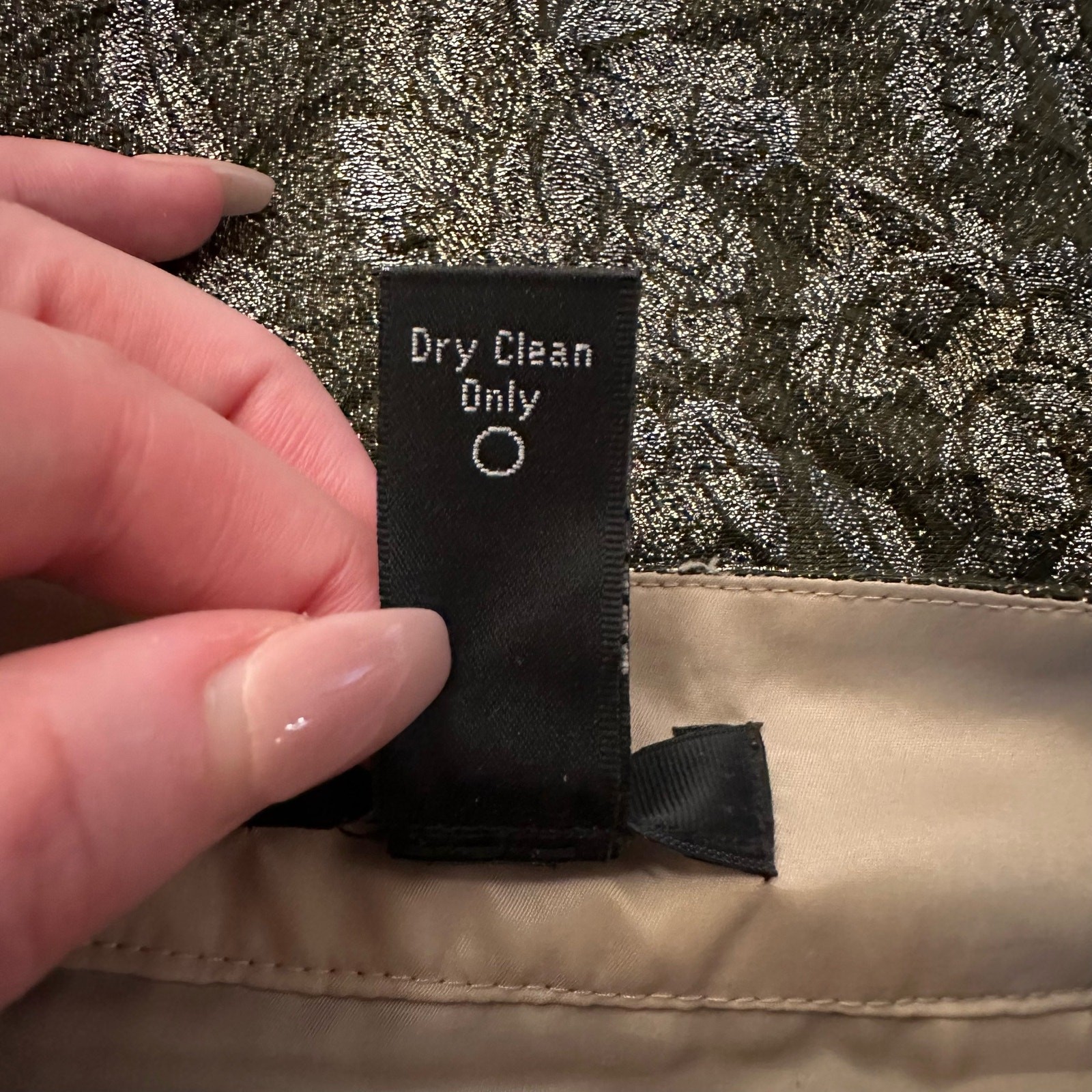 J. Crew Collection sparkly taupe floral pencil sk… - image 7