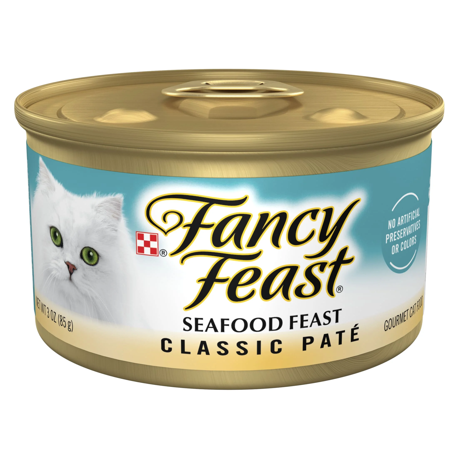 Purina Seafood Feast Grain Free Wet Cat Food Pate 3oz Can