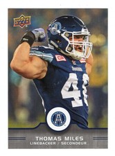 2016 UD CFL Thomas Miles Card #135 Toronto Argonauts Manitoba