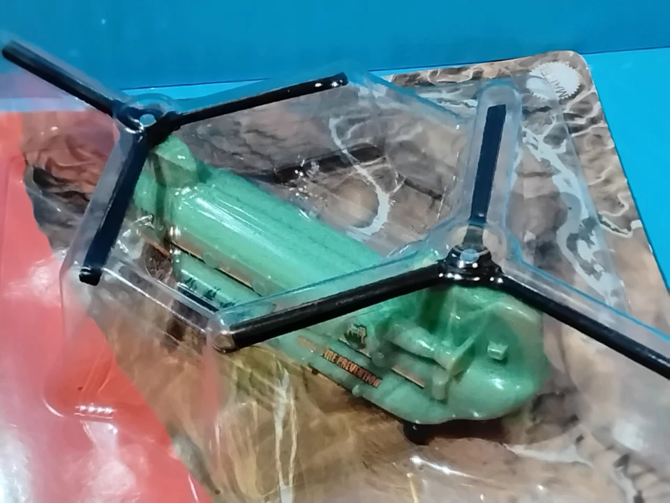 2020 MATCHBOX SKY BUSTERS #3 CH-47 CHINOOK HELICOPTER FOREST RANGER MINT GREEN - Image 3 of 4