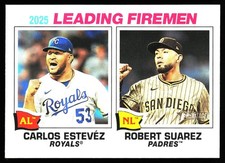 2026 Topps Heritage Baseball   - LF  #8 Carlos Esteves / Robert Suarez