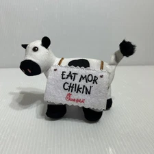 Chick Fil A Cow Eat Mor Chik'n More Chicken Small Plush Stuffed Animal 4" tall