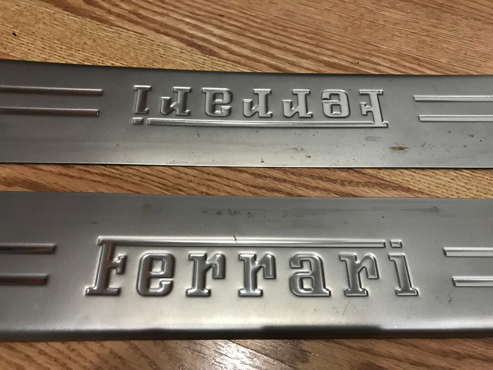 ✝️FERRARI CALIFORNIA KICK PLATE SILL METAL DOOR STEP SCUFF TRIM 69749800 OEM
