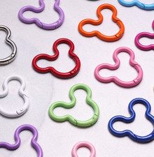 20pcs mickey head Metal Charm DIY keychain Pendant Necklace Jewelry Making