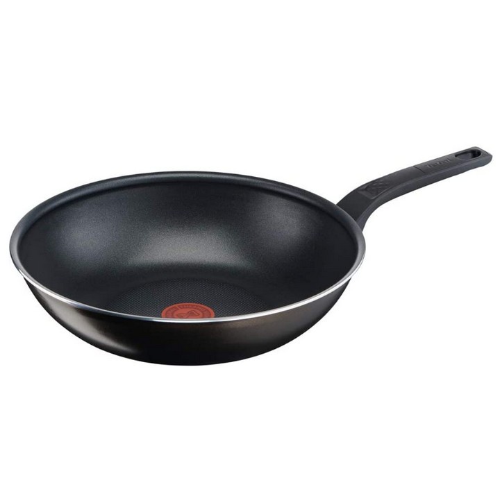Wok Tefal 28cm Easy Cook noir en aluminium b5541902