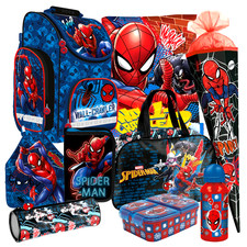 Spiderman 9 Teile Set Schulranzen Ranzen Marv...