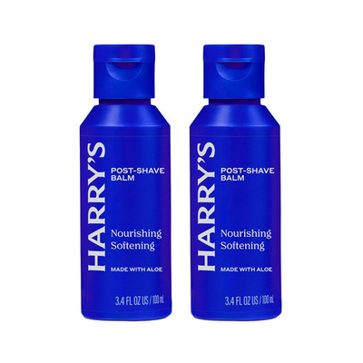 Post-Shave Balm for Men with Aloe - (2 Pack) 3.4 Fl Oz - Calms and Soothes Skin