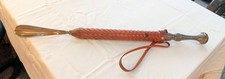 Solid Brass Antique Shoe Horn Wooden Handle Antique Long Shoe Helper Dressing
