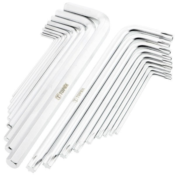 WinkelschlüSsel Satz Torx T10 - T50 Inbus 1,5 - 10 Mm Winkel Schraubendreher Set-image