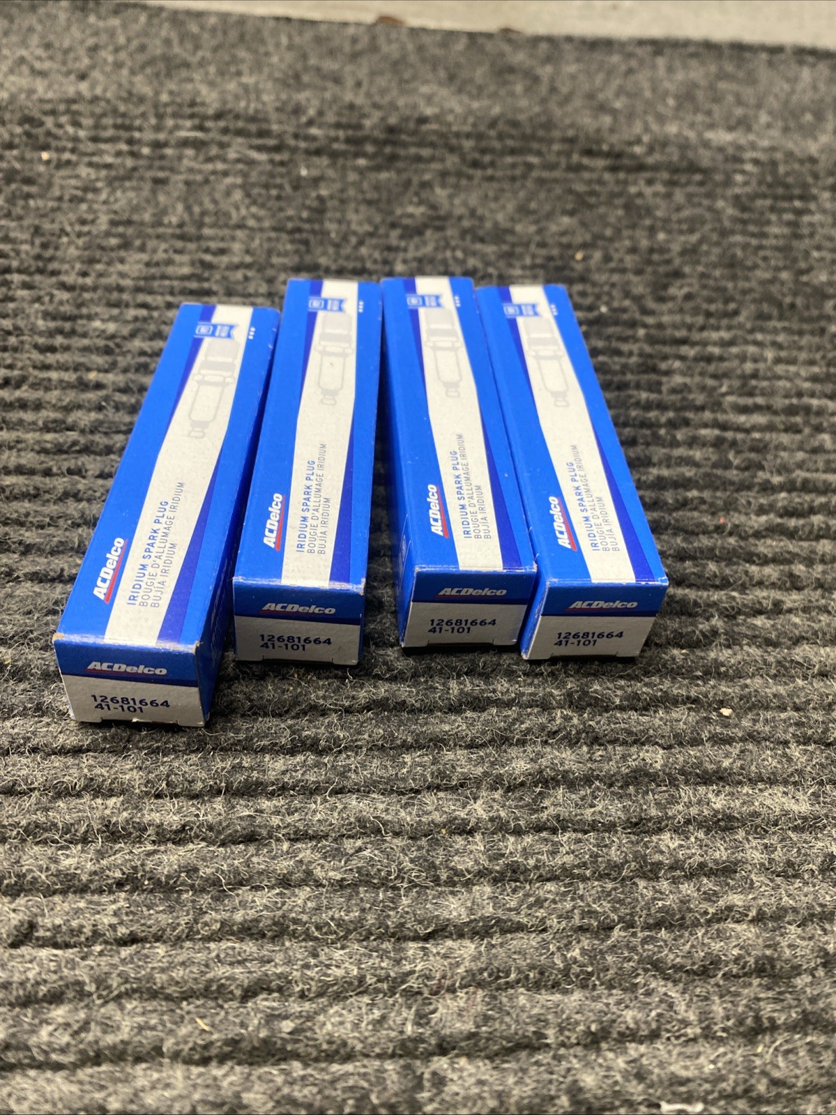 Iridium Spark Plugs CHEVROLET BUICK PONTIAC OLDS GM ACDELCO 41-101 4pcs Set OEM