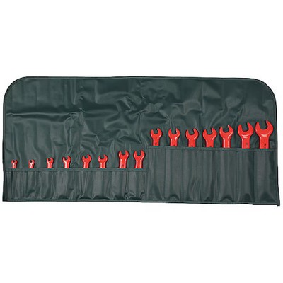 Wiha 20091 Insulated Open End Wrench Set, 6-24Mm, 15 Pc