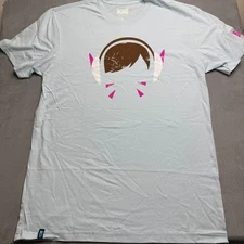 Blizzard Entertainment T-Shirt Women's LG Light Blue Tee Overwatch NWT