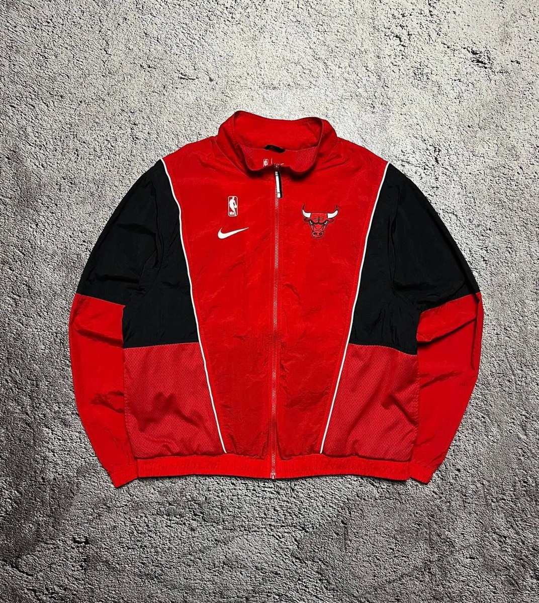 Nike Chicago Bulls NBA Full Zip Jacket Red Black XL | eBay