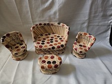 Luckymorden 4 Pcs Baby Mudda Set with Sofa, 2 Chair & Table ome Decor/Gifts idea