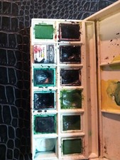 Peinture aquarelle - Boite de poche - 11 demi-godets - Winsor et Newton 