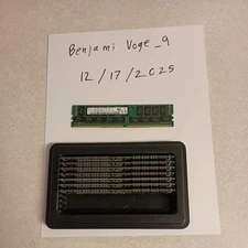 Lot of 256 GB DDR4 (8x 32GB) SKHynix PC4-2133P-RB1-11 HMA84GR7MFR4N-TF TD BA1621