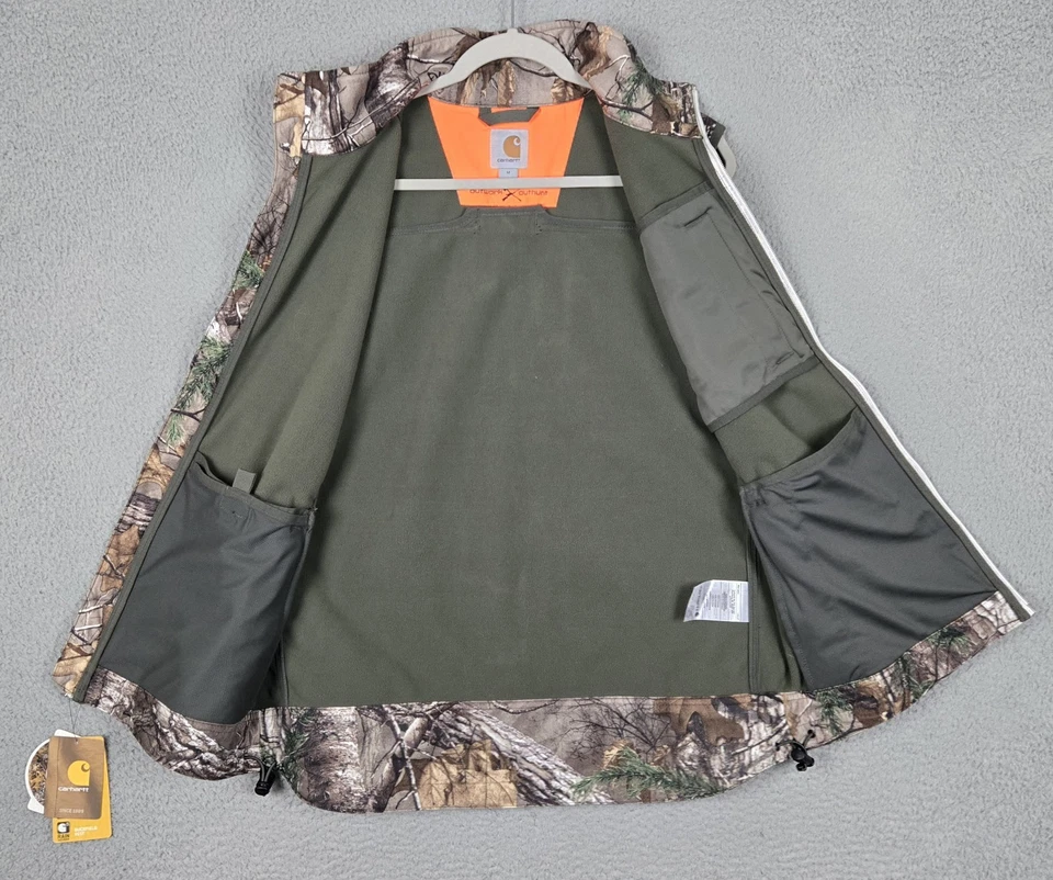 Carhartt Hunting Vest *NWT* RealTree Xtra Rain Defender DWR Wind Fighter Men's M - Image 3 of 4