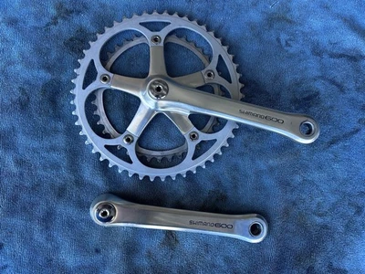 Pedalier Shimano 600 Arabesque old crank set 170mm 14x125 On 48