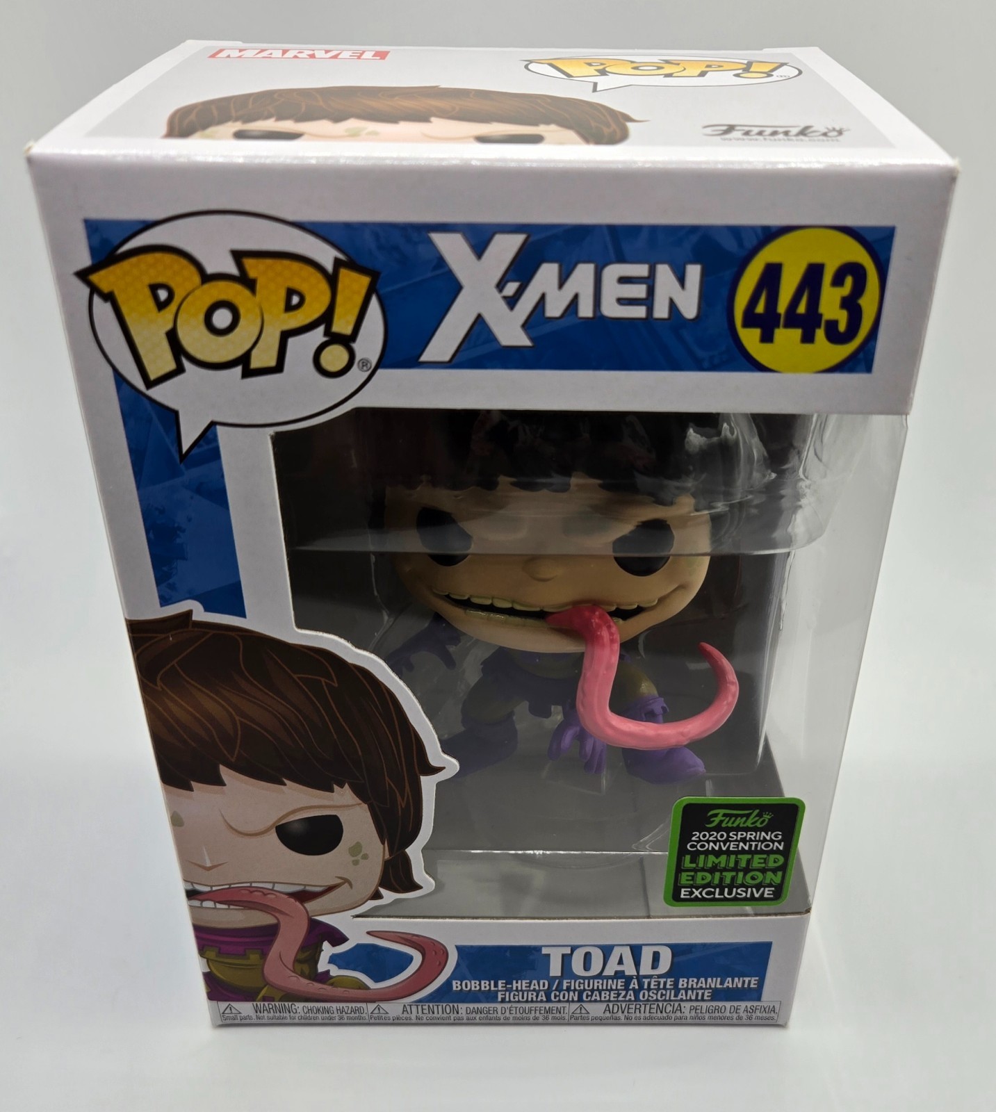 Funko Pop Toad 443 Marvel X-men SDCC Spring Convention Exclusive
