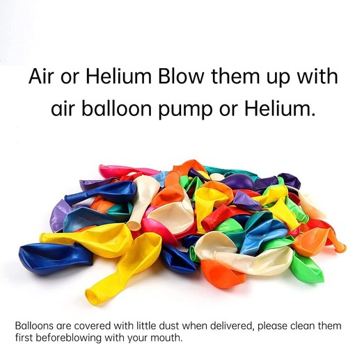 Rubfac 120 Luftballons verschiedene Farben 12 12 Zoll (120er Pack), mehrfarbig - Bild 3 von 7