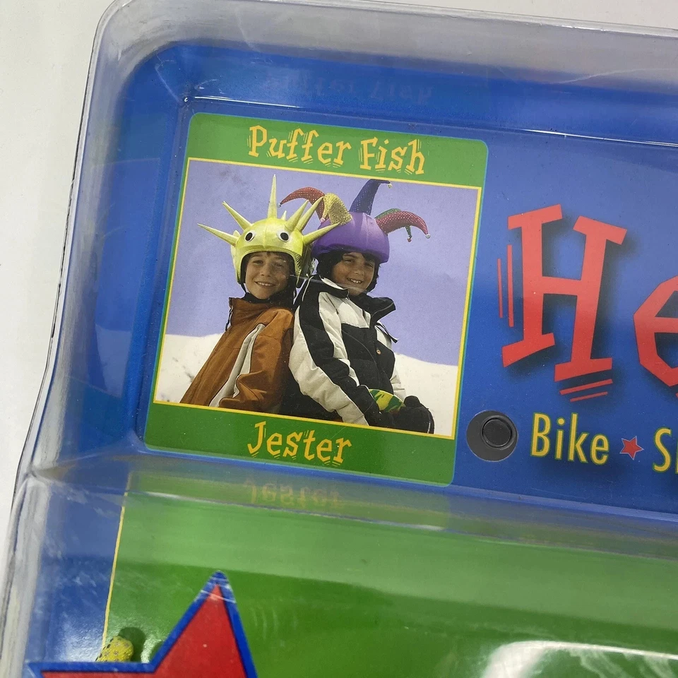 2-Helmet Headz Multi-Sport kids Helmet Covers OSFA Puffer Fish & Jester NEW - Image 3 of 4