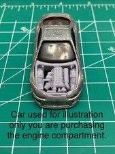 1/64 Scale Engine Compartment For Hotwheels Toyota Supra Mk4 Diecast Customs