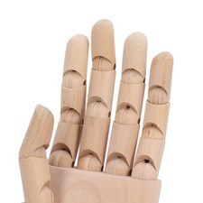 Joint Hand Model Multifunctional 11.8in Wooden Manikin Hand Exquisite