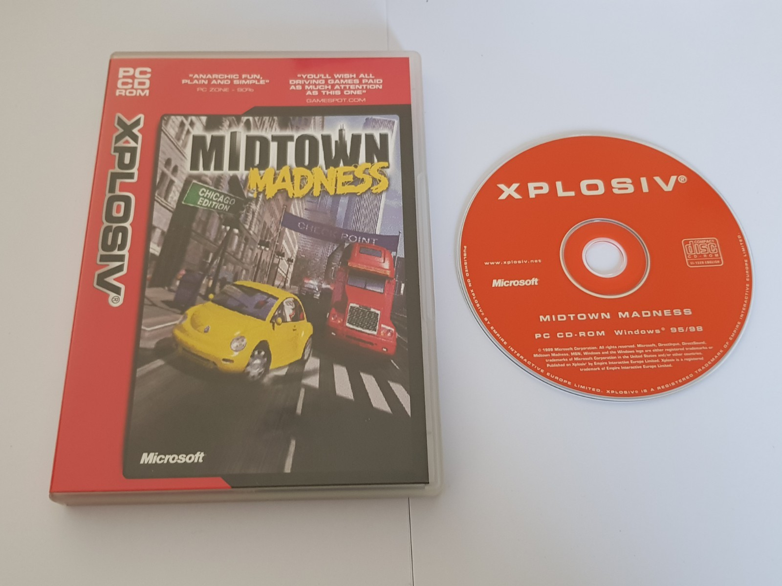 Midtown Madness 1 PC CD ROM Game Xplosiv Version Racing 1999 Microsoft