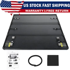 5FT Hard Tri-Fold Tonneau Cover Truck Bed For 2024 2025 Toyota Tacoma Waterproof