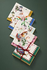 New Anthropologie 12 Days Christmas Napkins Phannapast Taychamaythakool Holiday