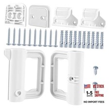 Baby Gate Replacement Parts Kit with Hardware, Wall Mounting Kit, White
