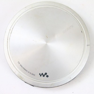 Tragbarer CD Player Walkman Sony D-EJ955 Silber Gebraucht Defekt