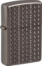 ORIG. ZIPPO "CARVED PATTERN" ARMOR CASE BLACK ICE DEEP CARVED LIGHTER / 60007509