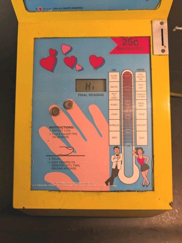 Mr Vend The Talking Love Meter Game Vintage Arcade .25 Cent - Works Light Sound - Picture 2 of 9