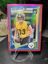 2025 Panini Donruss - Rated Rookie Jack Sawyer Optic Preview Pink Prizm (RC)