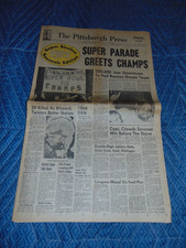JAN. 13, 1975 "THE PITTSBURGH PRESS" FULL NEWSPAPER: SUPER BOWL CHAMPS STEELERS