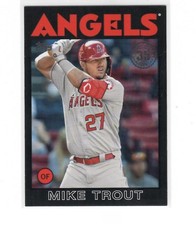 2021 Topps 1986 Topps Baseball 35th Anniversary Black #86B-1 Mike Trout ID:52394