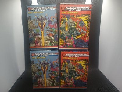 4 X 2017 Kidrobot Transformers Vs. G.I. Joe  3.25'' Vinyl Figures